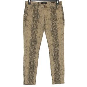 Judy Blue Jeans Skinny Snake Animal Streetwear Boho Statement Y2K Brown 11/30